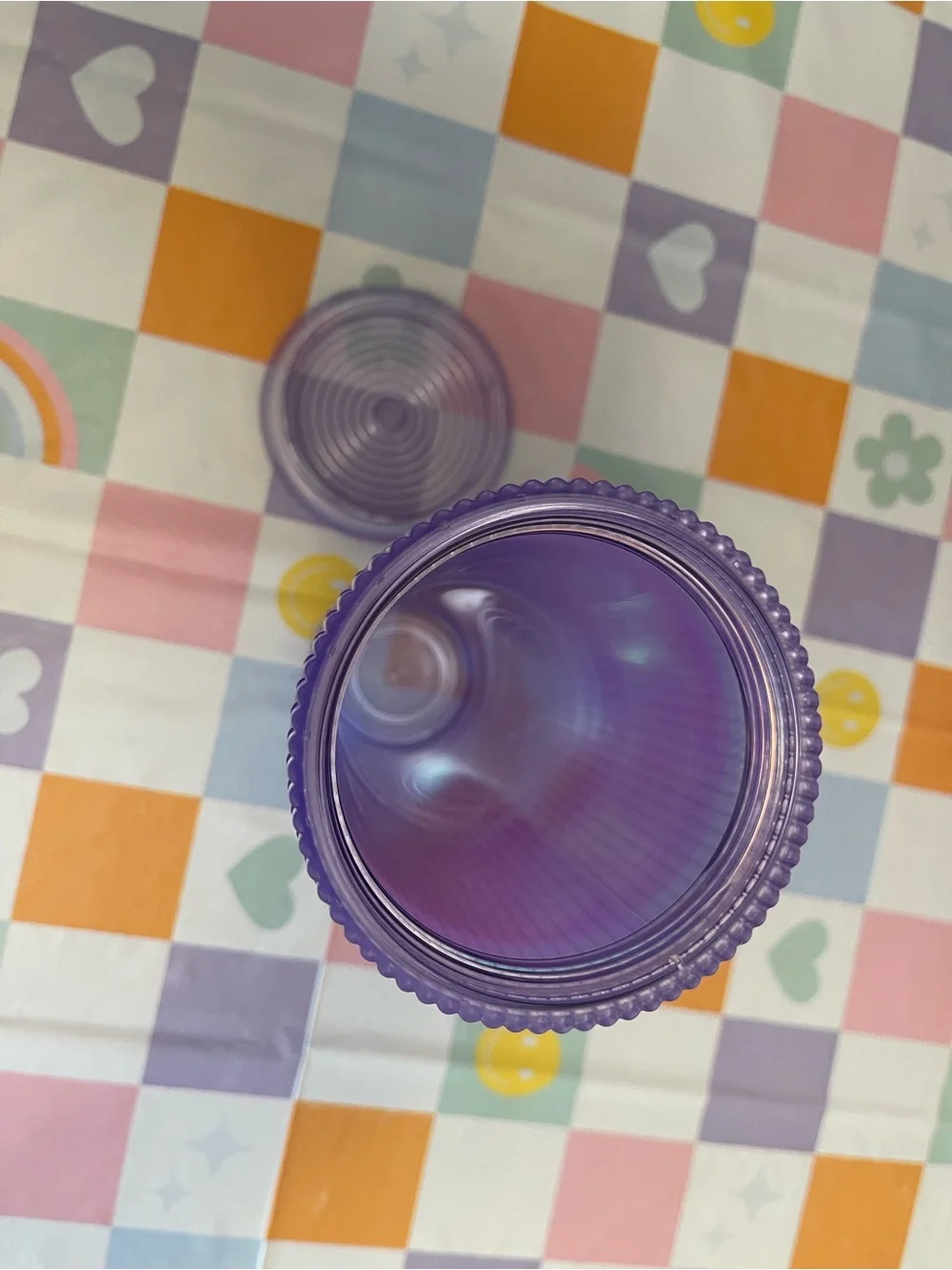 *retired* Starbucks Purple Ombre Ribbed Tumbler - Lavender to Pink